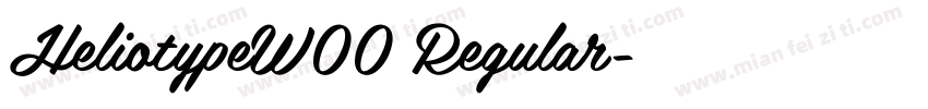 HeliotypeW00 Regular字体转换